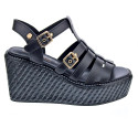 Sandalias Carmela zapatos Mujer modelo 161388 Negro 