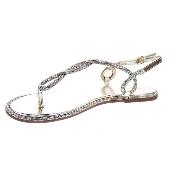 Sandalias La Strada zapatos Mujer modelo 2201532 Oro Hebilla