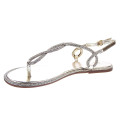 Sandalias La Strada zapatos Mujer modelo 2201532 Oro Hebilla