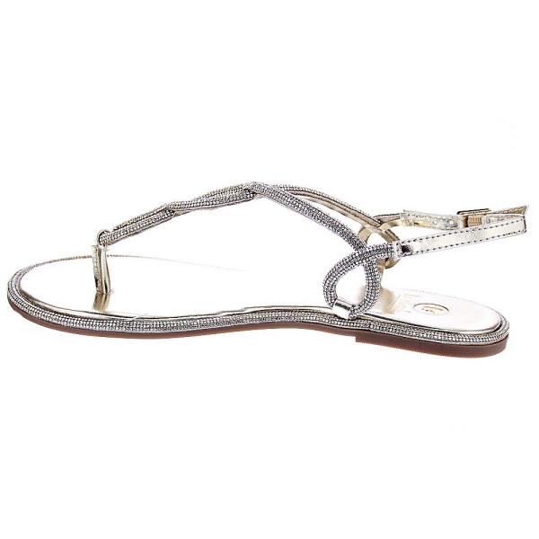 Sandalias La Strada zapatos Mujer modelo 2201532 Oro Hebilla