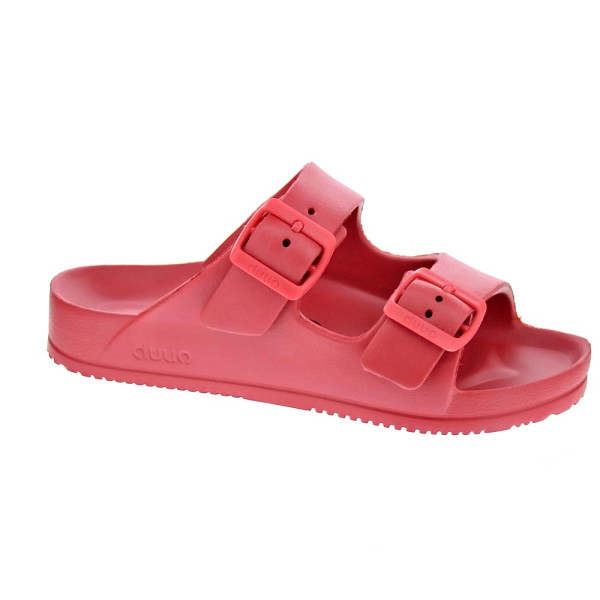 Sandalias Duuo zapatos Mujer modelo Eva Flat 57 Rojo Hebilla