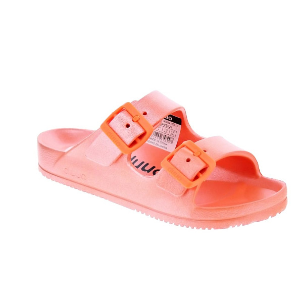 Sandalias Duuo zapatos Mujer modelo Eva Falt Metal 61 Naranja 