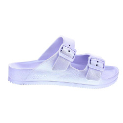 Sandalias Duuo zapatos Mujer modelo Eva Flat Metal 62 Violeta 