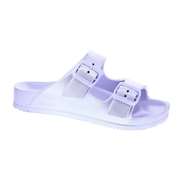 Sandalias Duuo zapatos Mujer modelo Eva Flat Metal 62 Violeta 