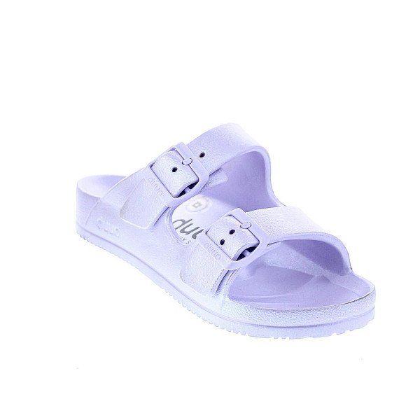 Sandalias Duuo zapatos Mujer modelo Eva Flat Metal 62 Violeta 