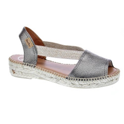 Alpargatas Toni Pons zapatos Mujer modelo Etna Oro Elástico 2