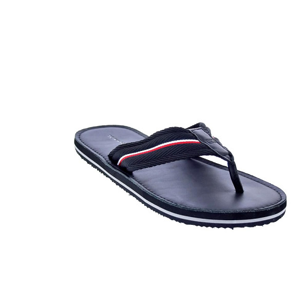 Sandalias Tommy Hilfiger zapatos Hombre modelo Hilfiger Leather Negro 