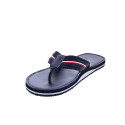 Sandalias Tommy Hilfiger zapatos Hombre modelo Hilfiger Leather Negro 