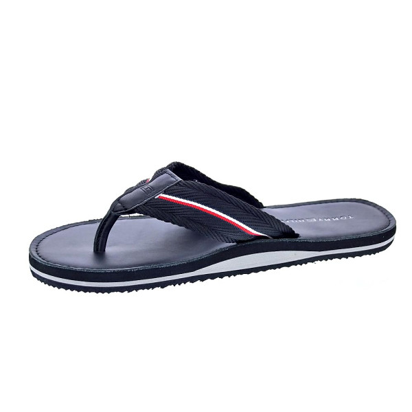 Sandalias Tommy Hilfiger zapatos Hombre modelo Hilfiger Leather Negro 