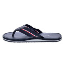Sandalias Tommy Hilfiger zapatos Hombre modelo Hilfiger Leather Negro 