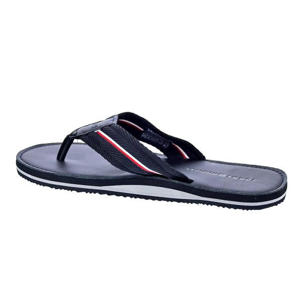 Sandalias Tommy Hilfiger zapatos Hombre modelo Hilfiger Leather Negro 