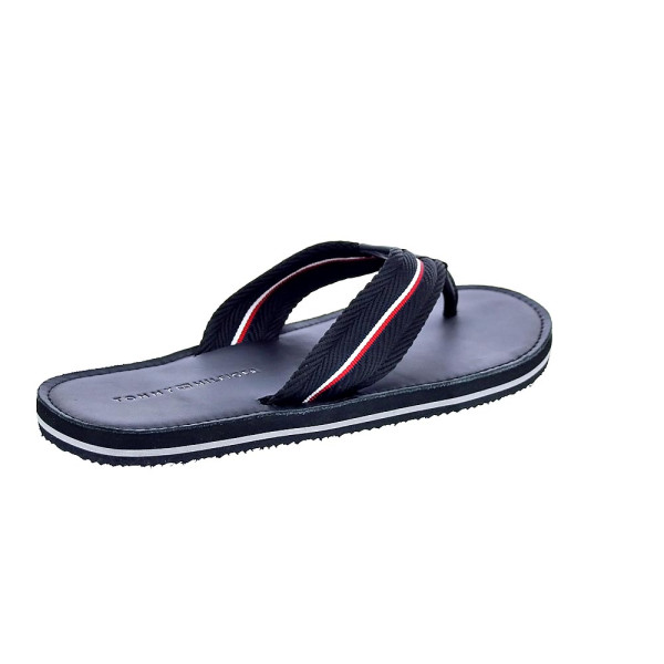 Sandalias Tommy Hilfiger zapatos Hombre modelo Hilfiger Leather Negro 