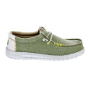 Mocasines Hey Dude zapatos Hombre modelo Wally Coastline Verde Elástico