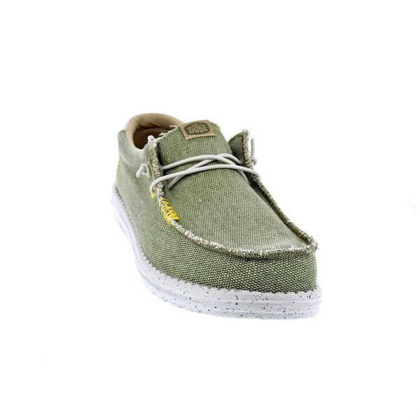 Mocasines Hey Dude zapatos Hombre modelo Wally Coastline Verde Elástico