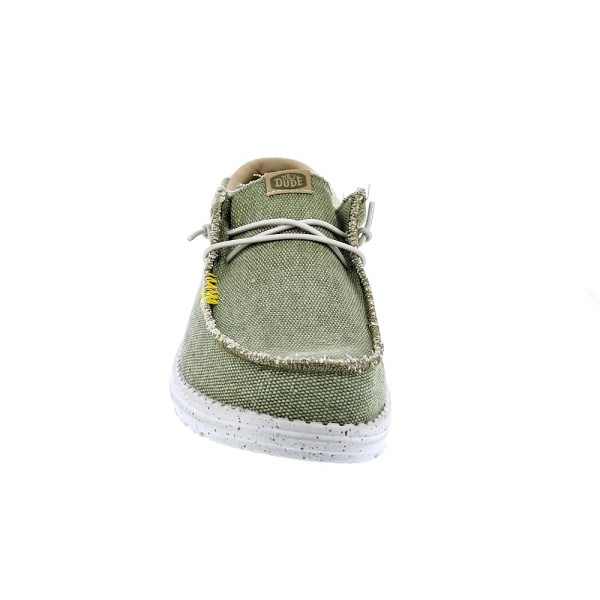 Mocasines Hey Dude zapatos Hombre modelo Wally Coastline Verde Elástico