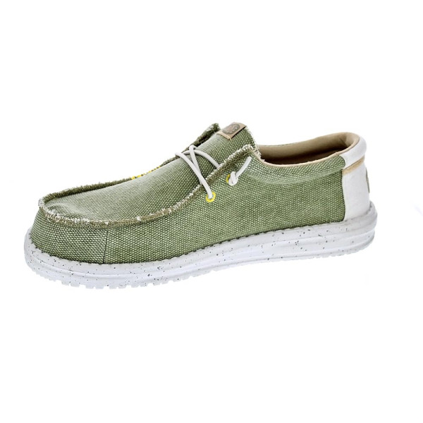 Mocasines Hey Dude zapatos Hombre modelo Wally Coastline Verde Elástico