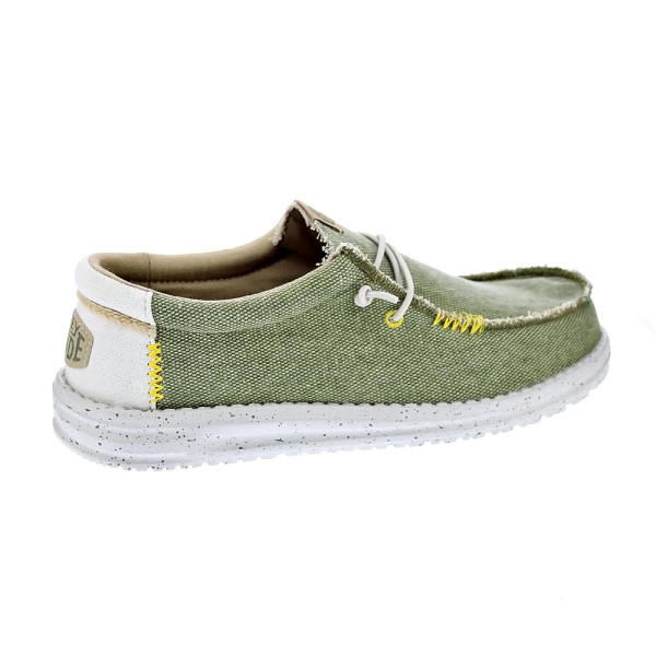 Mocasines Hey Dude zapatos Hombre modelo Wally Coastline Verde Elástico