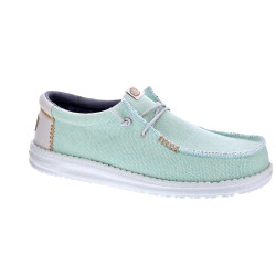 Mocasines Hey Dude zapatos Hombre modelo Wally Coastline Azul Elástico 2