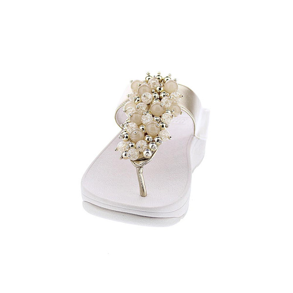 Sandalias FitFlop zapatos Mujer modelo Fino Bauble Beige 