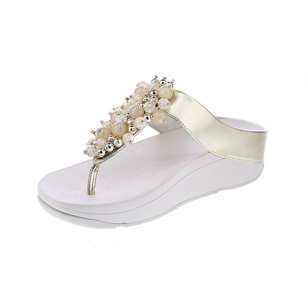 Sandalias FitFlop zapatos Mujer modelo Fino Bauble Beige 