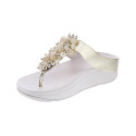 Sandalias FitFlop zapatos Mujer modelo Fino Bauble Beige 
