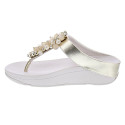 Sandalias FitFlop zapatos Mujer modelo Fino Bauble Beige 
