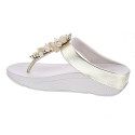 Sandalias FitFlop zapatos Mujer modelo Fino Bauble Beige 