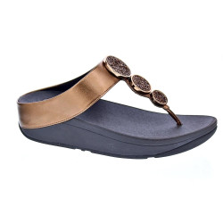 Sandalias FitFlop zapatos Mujer modelo Halo Bead Oro  2