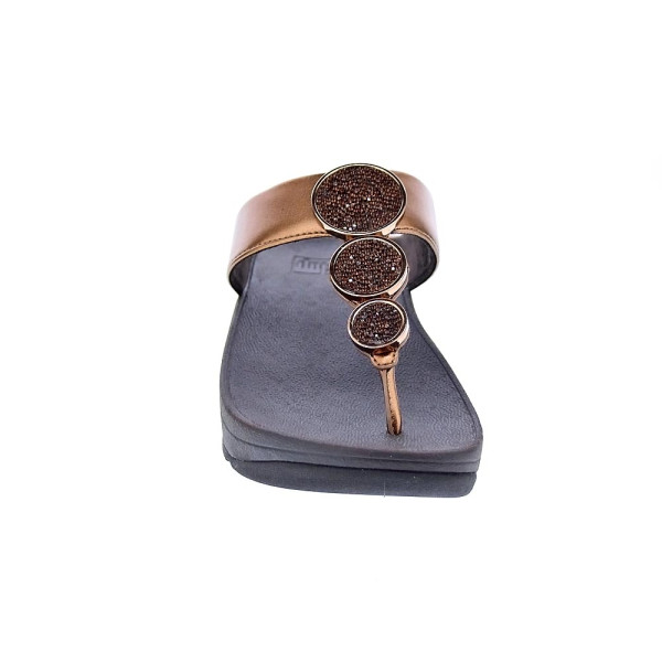 Sandalias FitFlop zapatos Mujer modelo Halo Bead Oro 