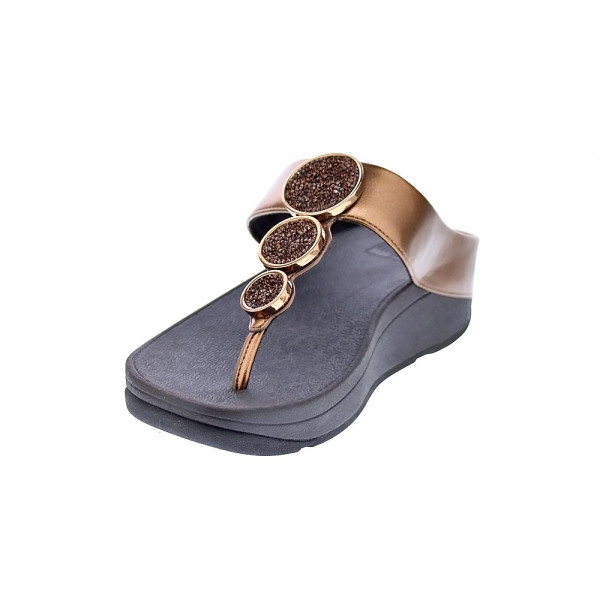 Sandalias FitFlop zapatos Mujer modelo Halo Bead Oro 