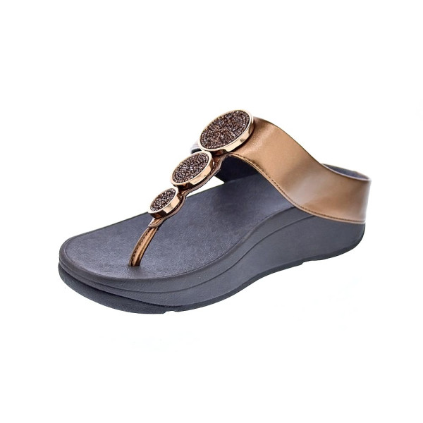 Sandalias FitFlop zapatos Mujer modelo Halo Bead Oro 