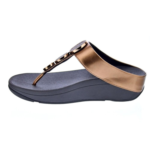 Sandalias FitFlop zapatos Mujer modelo Halo Bead Oro 