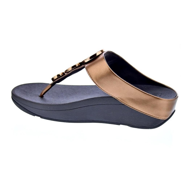 Sandalias FitFlop zapatos Mujer modelo Halo Bead Oro 