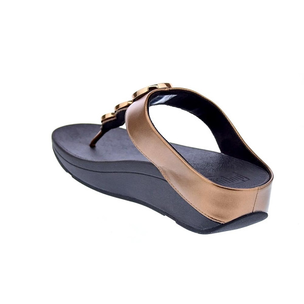 Sandalias FitFlop zapatos Mujer modelo Halo Bead Oro 
