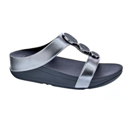 Sandalias FitFlop zapatos Mujer modelo Halo Bead Plata  2