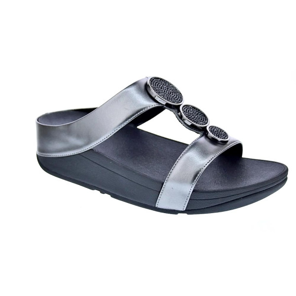 Sandalias FitFlop zapatos Mujer modelo Halo Bead Plata 