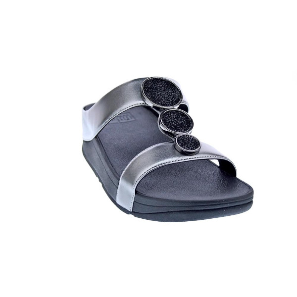 Sandalias FitFlop zapatos Mujer modelo Halo Bead Plata 