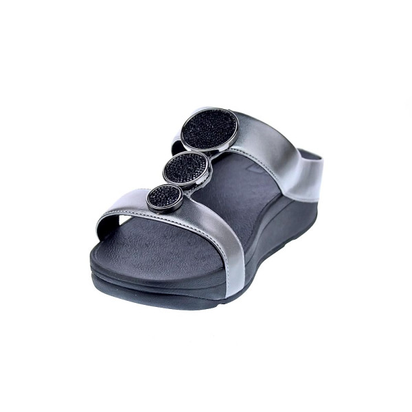 Sandalias FitFlop zapatos Mujer modelo Halo Bead Plata 