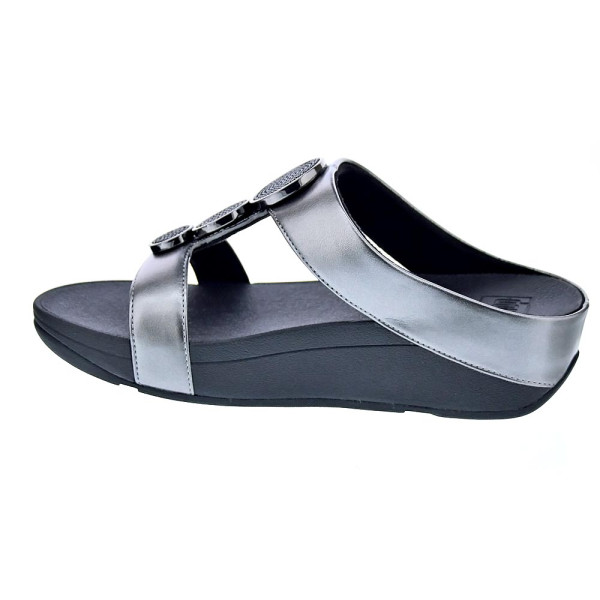 Sandalias FitFlop zapatos Mujer modelo Halo Bead Plata 