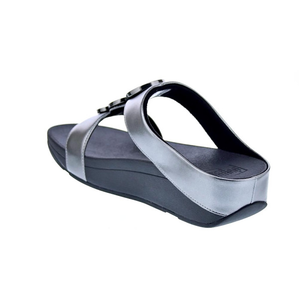 Sandalias FitFlop zapatos Mujer modelo Halo Bead Plata 