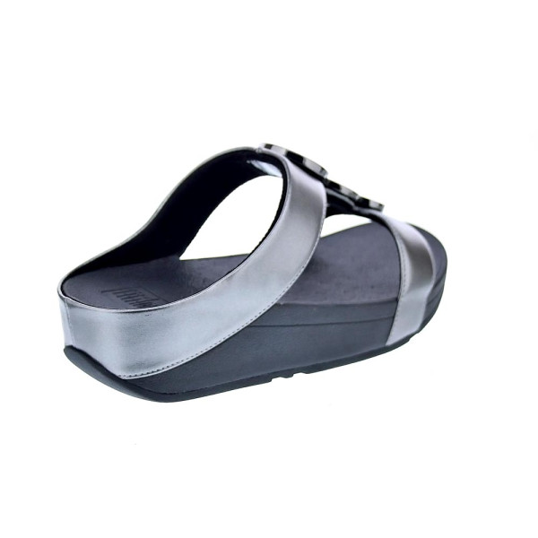 Sandalias FitFlop zapatos Mujer modelo Halo Bead Plata 
