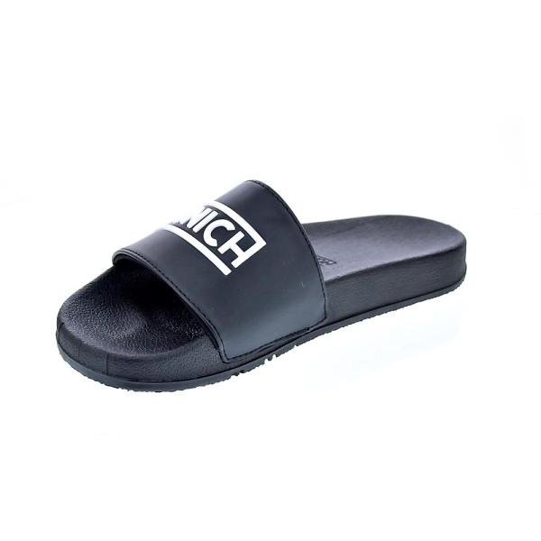 Chanclas Munich zapatos Hombre modelo Flat Slider 3D Negro 