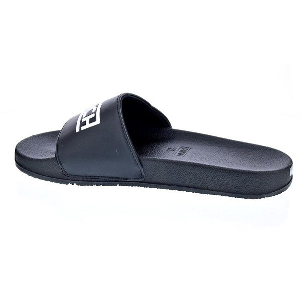 Chanclas Munich zapatos Hombre modelo Flat Slider 3D Negro 