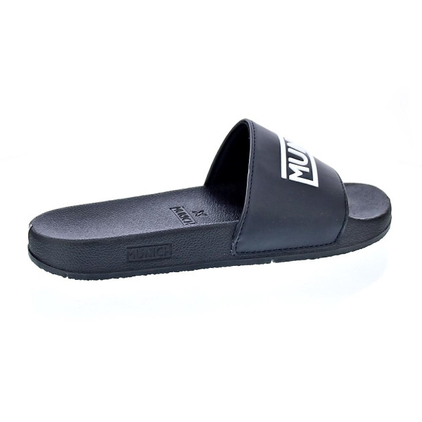 Chanclas Munich zapatos Hombre modelo Flat Slider 3D Negro 