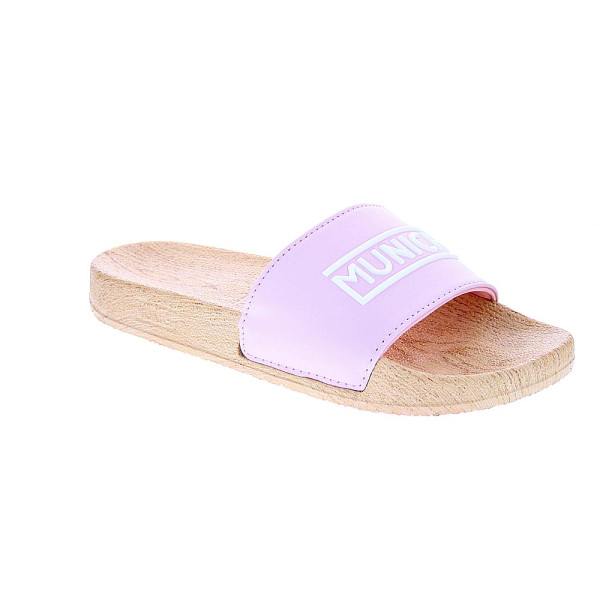 Chanclas Munich zapatos Mujer modelo Flat Slider Rosa 