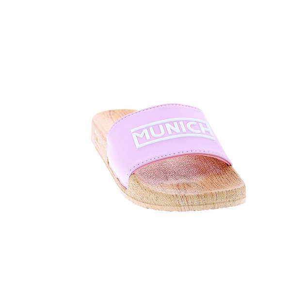 Chanclas Munich zapatos Mujer modelo Flat Slider Rosa 