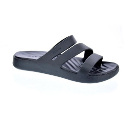 Chanclas Crocs zapatos Mujer modelo Getaway Strappy Negro  2