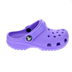 Zuecos Crocs zapatos Niño modelo Classic Clog Violeta 