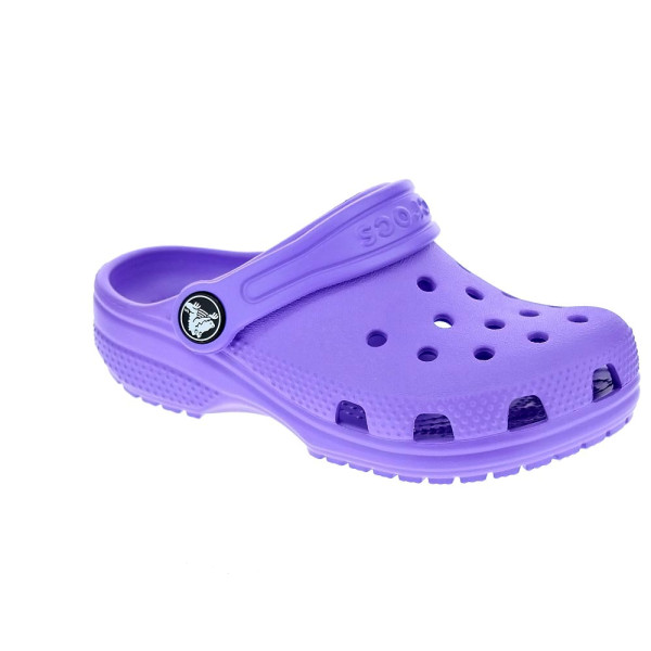 Zuecos Crocs zapatos Niño modelo Classic Clog Violeta 