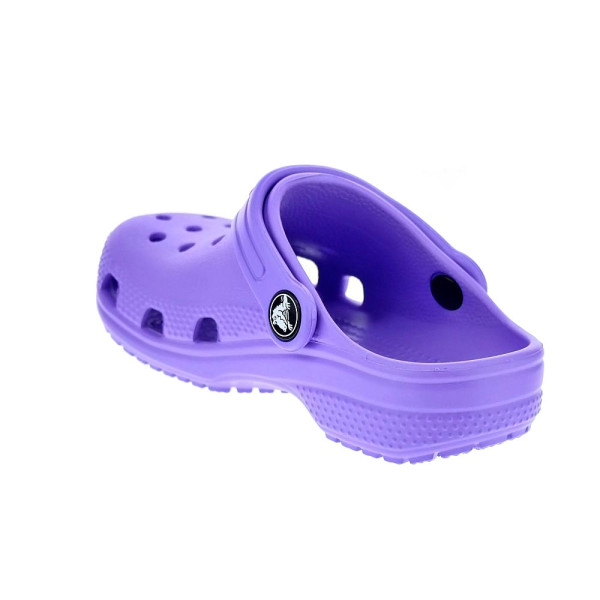 Zuecos Crocs zapatos Niño modelo Classic Clog Violeta 